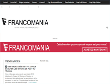Tablet Screenshot of francomania.ca